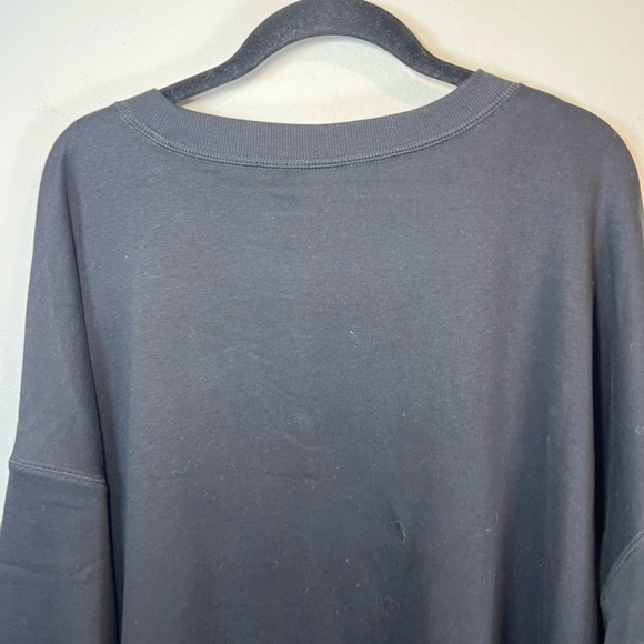 Old Navy Women's Oversized Vintage Tunic Sweatshirt Black Holiday Vibes Cozy XXL - Picture 12 of 15